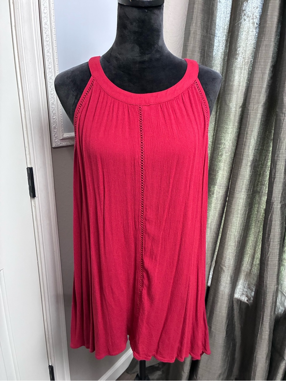 torrid Raspberry Red Sleeveless Swing Tunic
